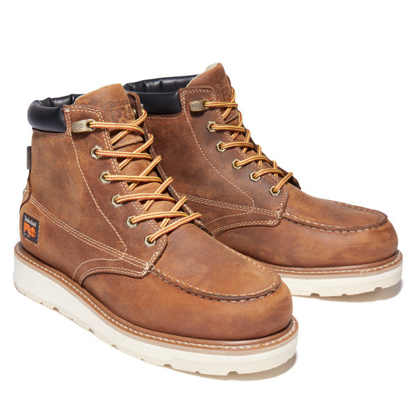 Timberland PRO Men's Gridworks 6" Soft Toe Waterproof Work Boot - Golden Brown - TB1A2AXR214 - Overlook Boots