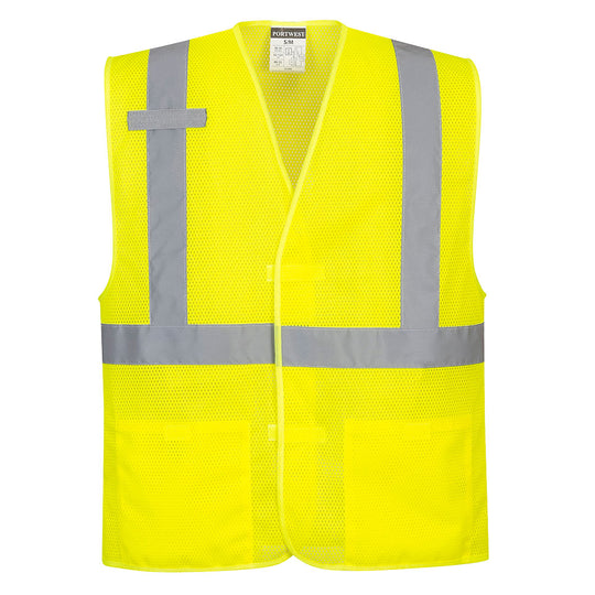 Portwest Economy Hi-Vis Band and Brace Vest - Yellow - 12 Pack - UC492 Small/Medium / Yellow - Overlook Boots