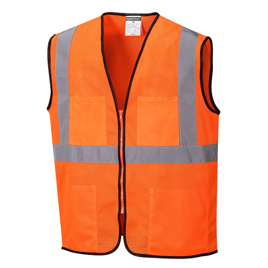 Portwest Tampa Hi-Vis Band and Brace Vest - Orange - 12 Pack - US380 Small / Orange - Overlook Boots