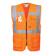 Portwest Berlin Hi-Vis Executive Vest - Orange - 12 Pack - US476 Small / Orange - Overlook Boots