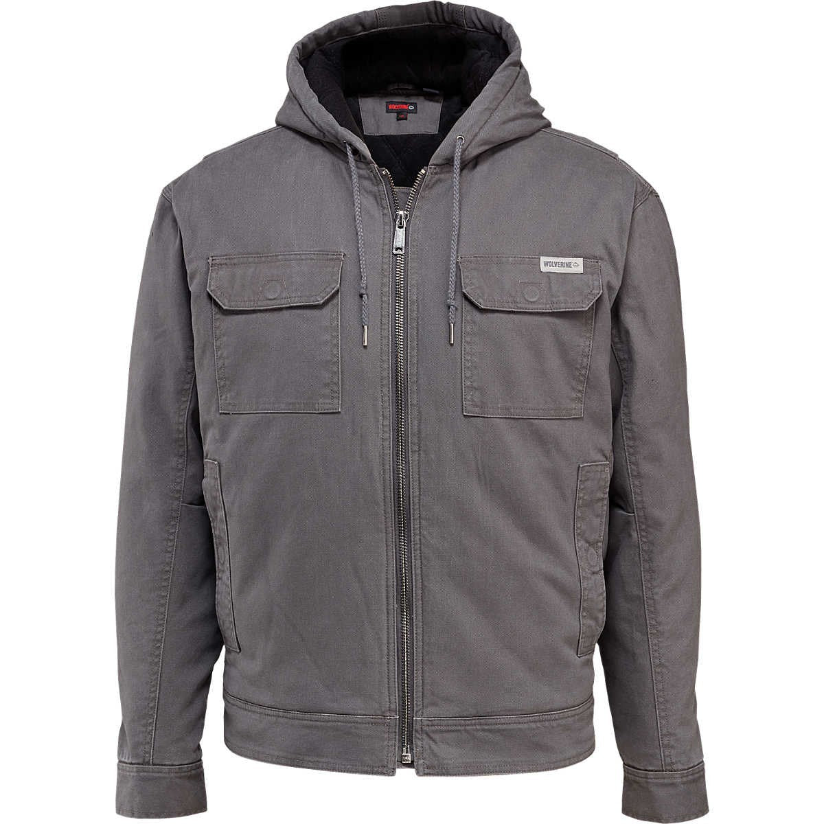 Wolverine Men's Lockhart Canvas Regular Jacket - Granite - W1204970-045 Small / Whiskey - Overlook Boots