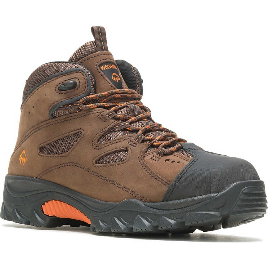 Wolverine Men's Hudson Steel Toe Hiking Work Boot - Brown - W02194 - Overlook Boots