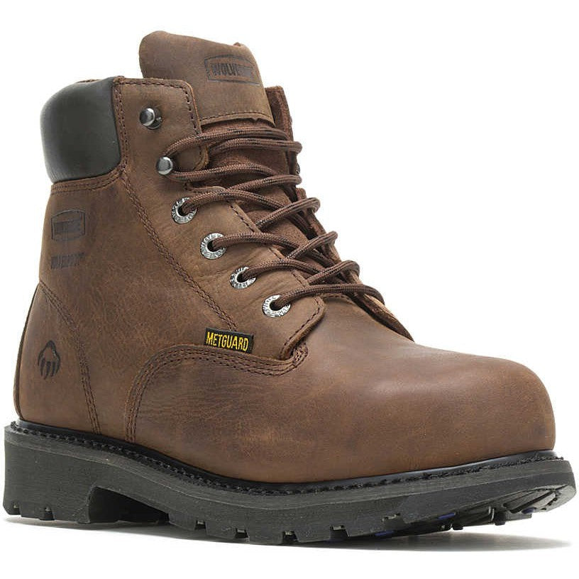 Wolverine Men's McKay 6" Steel Toe Waterproof MG Work Boot - Brown - W05679 - Overlook Boots