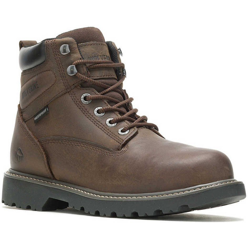 Wolverine Men's Floorhand 6" Steel Toe Waterproof Work Boot -Brown- W10633 - Overlook Boots