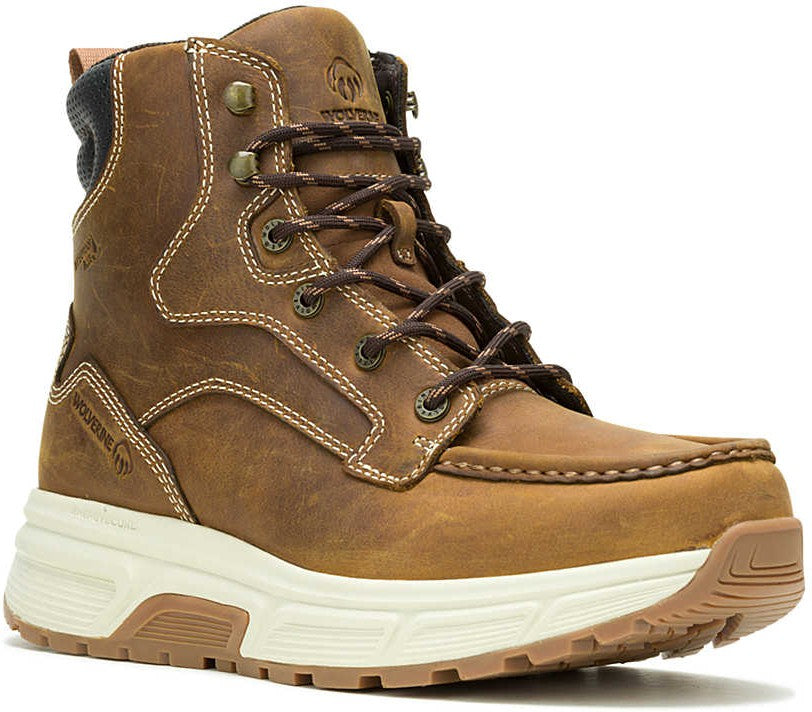 Wolverine Men's Ride 6" Soft Toe Waterproof Wedge Work Boot -Cashew- W240039 7 / Medium / Cashew - Overlook Boots