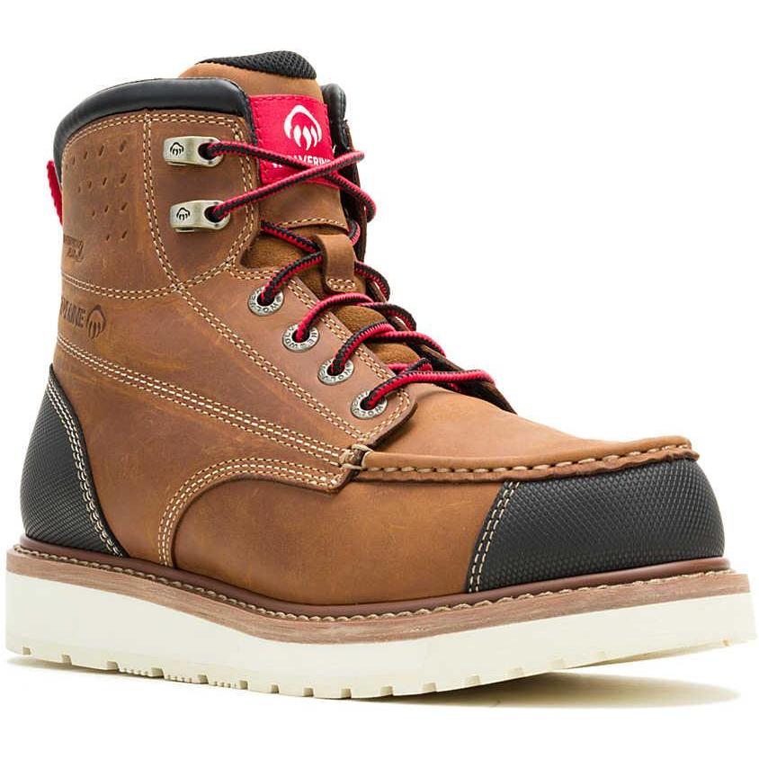 Wolverine Men's Loader II ft 6" Soft Toe Waterproof Work Boot - Trail - W260015 7 / Medium / Tan - Overlook Boots