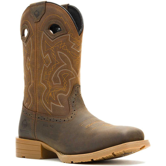 Wolverine Men's Rancher CT Pull On Carbonmax Wellington Work Boot W251109 7 / Medium / Tan - Overlook Boots