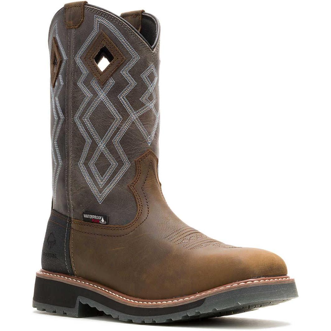 Wolverine Men's Rancher Pro Comp Toe Waterproof Western Work Boot - Titanium - W251016 7 / Medium / Titanium - Overlook Boots