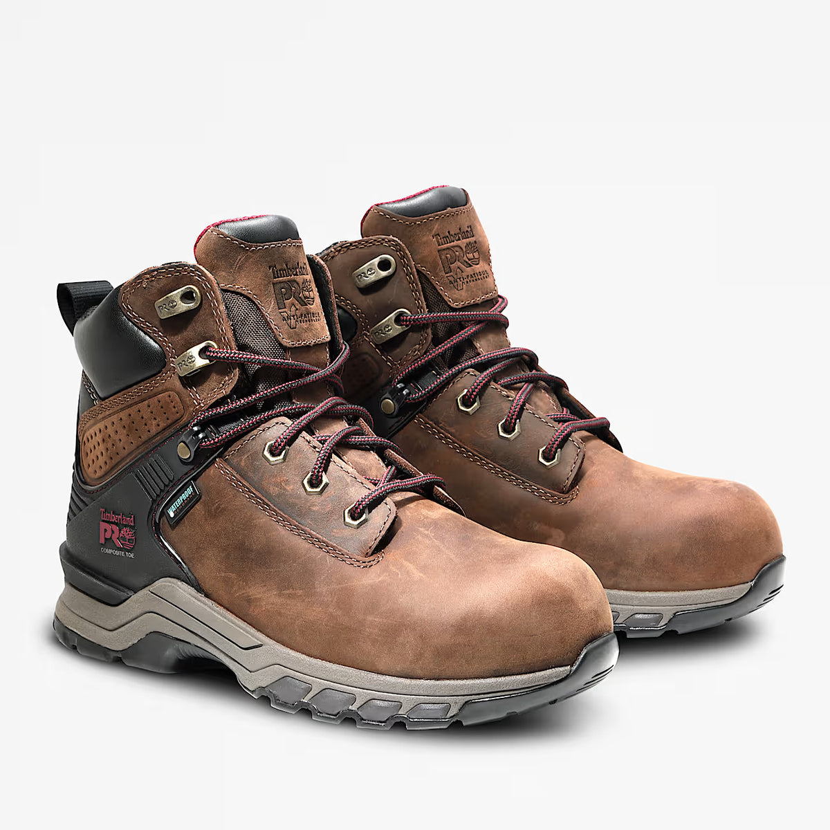 Timberland PRO Women's Hypercharge 6" Composite Toe Waterproof Work Boot - Brown - TB1A4115214 - Overlook Boots