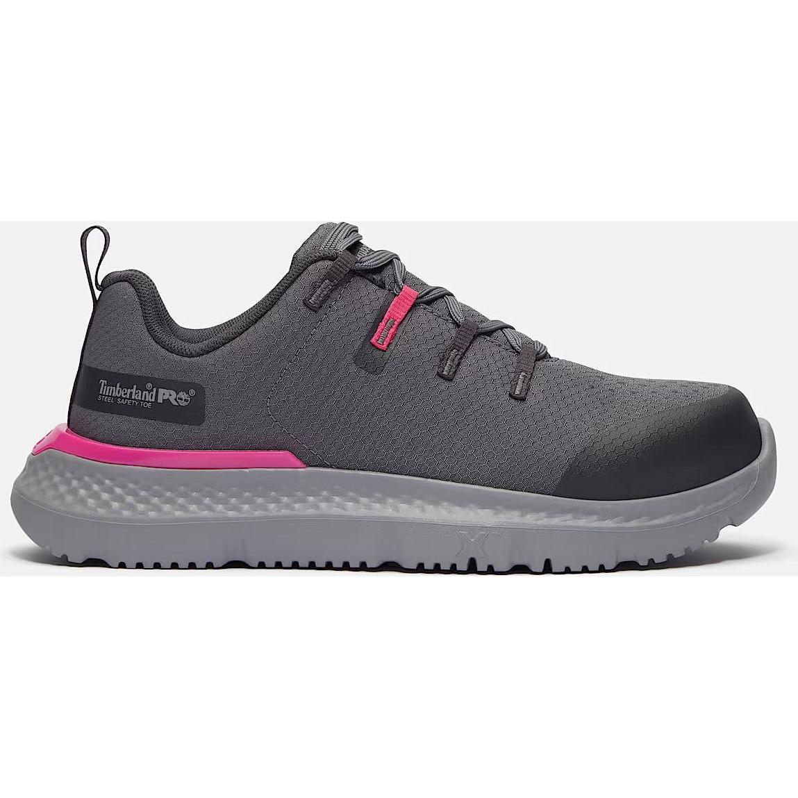 Timberland PRO Women's Intercept Steel Toe Slip Resistant Sneaker Work Shoe - Grey - TB0A5SVZEOT 5 / Medium / Grey - Overlook Boots