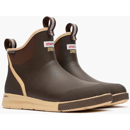 Xtratuf Ankle Deck Sport Bota de Cubierta para Hombre, 6 Pulgadas, Impermeable, Antideslizante - Café - XADSM901 - Imagen 4