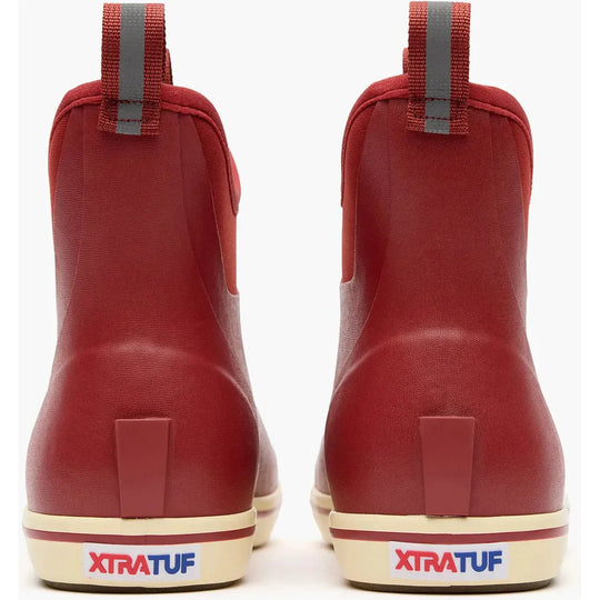 Xtratuf Ankle Deck Bota de Cubierta para Hombre, 6 Pulgadas, Impermeable, Que Absorbe la Humedad - Rojo - XMAB602 - Imagen 5