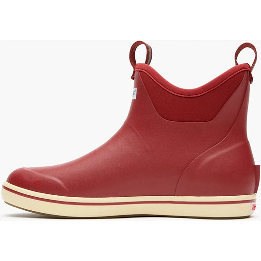 Xtratuf Ankle Deck Bota de Cubierta para Hombre, 6 Pulgadas, Impermeable, Que Absorbe la Humedad - Rojo - XMAB602 - Imagen 4
