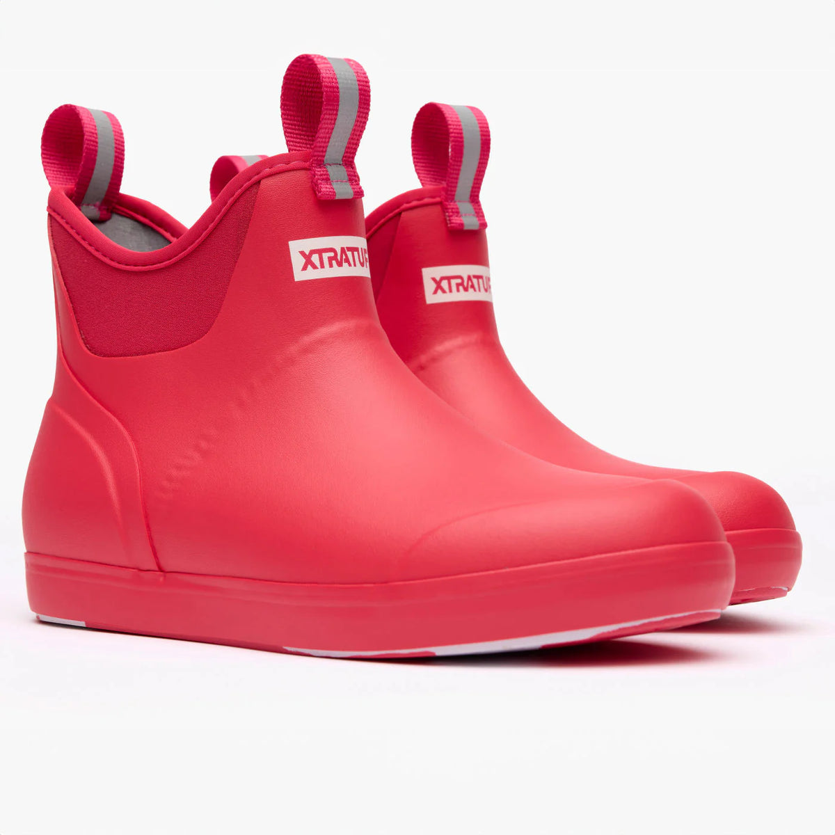 Xtratuf Women's Ankle Deck 6" Waterproof Pull On Boot - Pink - XWAB401 - Overlook Boots