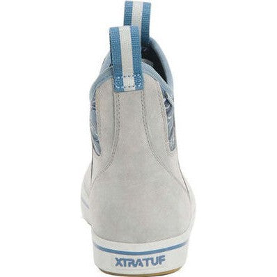 Xtratuf Women's Leather 6" Waterproof Ankle Deck Work Boot -Grey- XWAL1BG - Overlook Boots