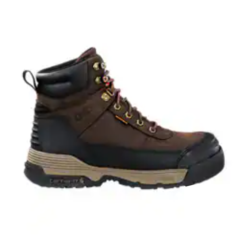 Carhartt Men's Force HD 6" CT Waterproof 400G Insulated Work Boot- Brown- FX6393-M 7 / Medium / Brown - Overlook Boots