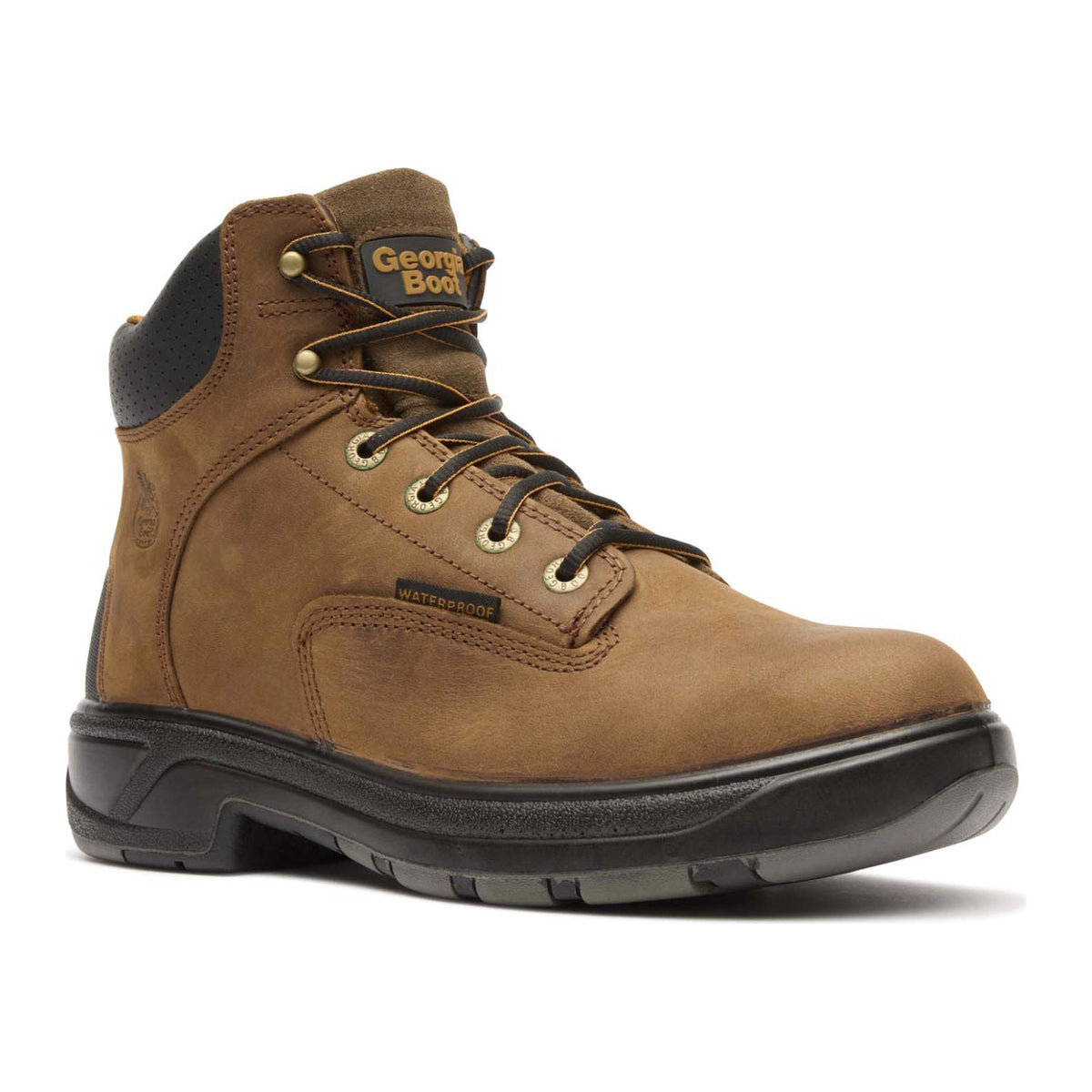 Georgia Men's FLXpoint 6" Soft Toe Waterproof Work Boot - Brown - G6544 7 / Medium / Brown - Overlook Boots
