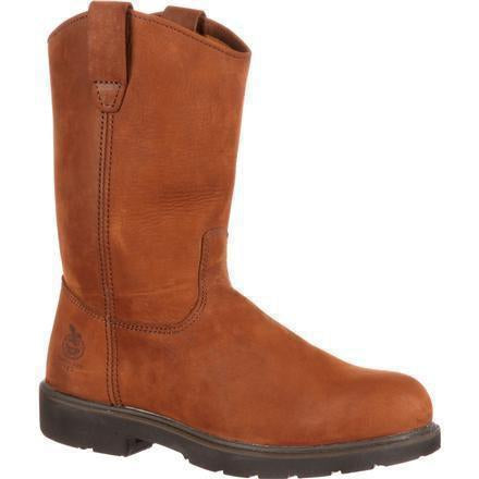 Georgia Men's Steel Toe Static Dissipative Wellington Work Boot - G4673 7.5 / Medium / Brown - Overlook Boots
