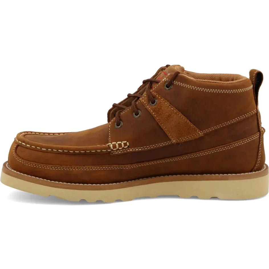 Twisted X Men's 4" Steel Toe Slip Resistant Wedge Sole Work Boot - Brown - MCAS001 - Overlook Boots