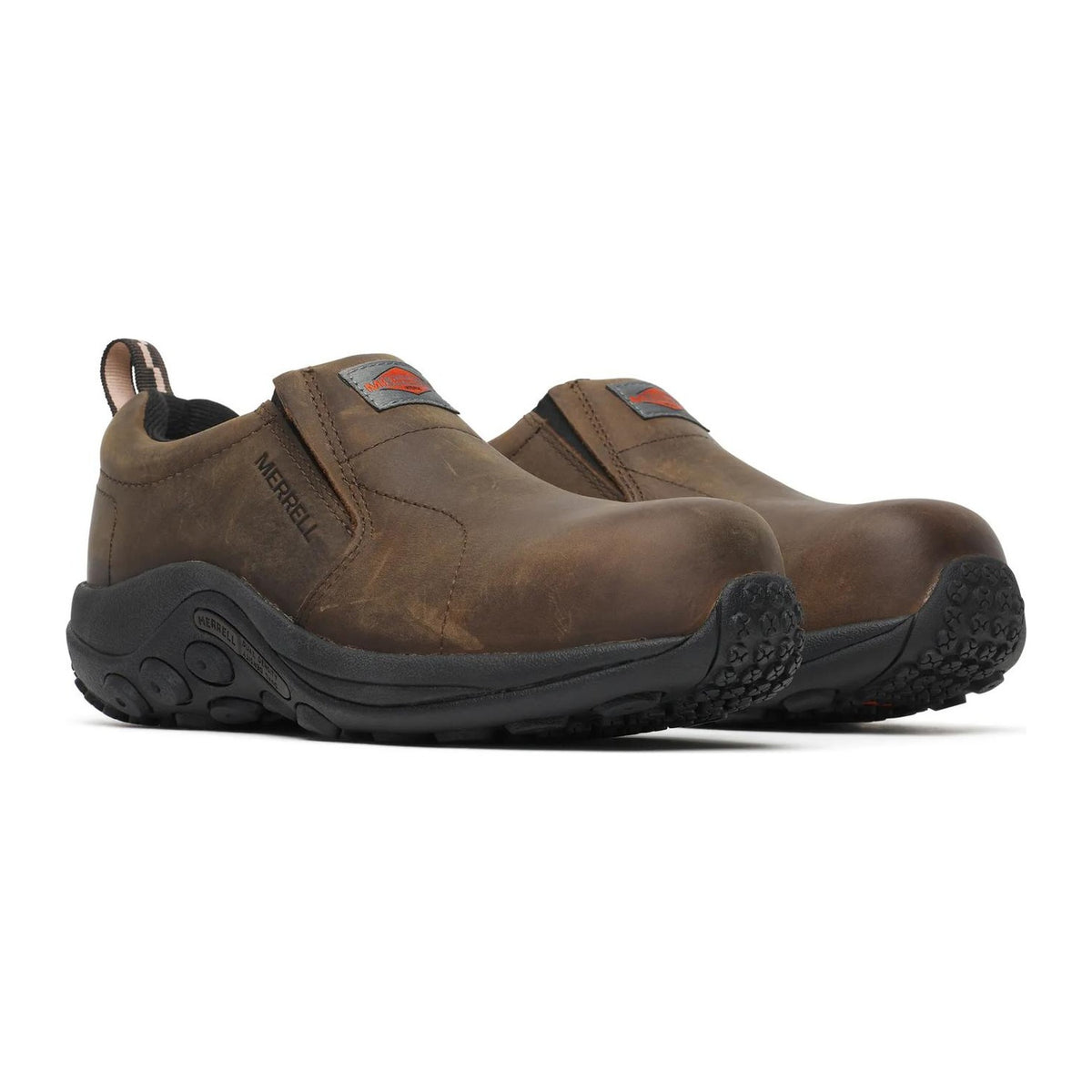 Merrell Work Women's Jungle Moc Leather Composite Toe Waterproof Slip Resistant Work Shoe - Espresso - J099304 5 / Medium / Espresso - Overlook Boots