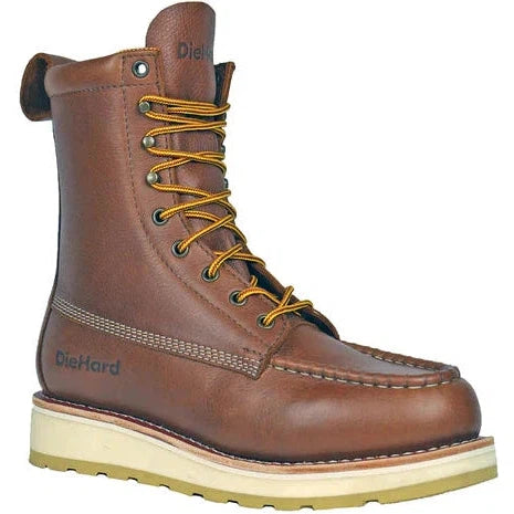 DieHard Men's Malibu 8" Soft Toe Slip Resistant Wedge Boot - Rust DH80420 6 / Medium / Rust - Overlook Boots