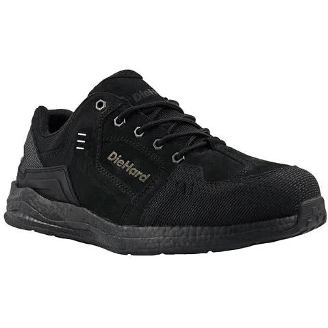 DieHard Men's Torrent Soft Toe Slip Resistant Shoe - Black DH30100 7 / Medium / Black - Overlook Boots