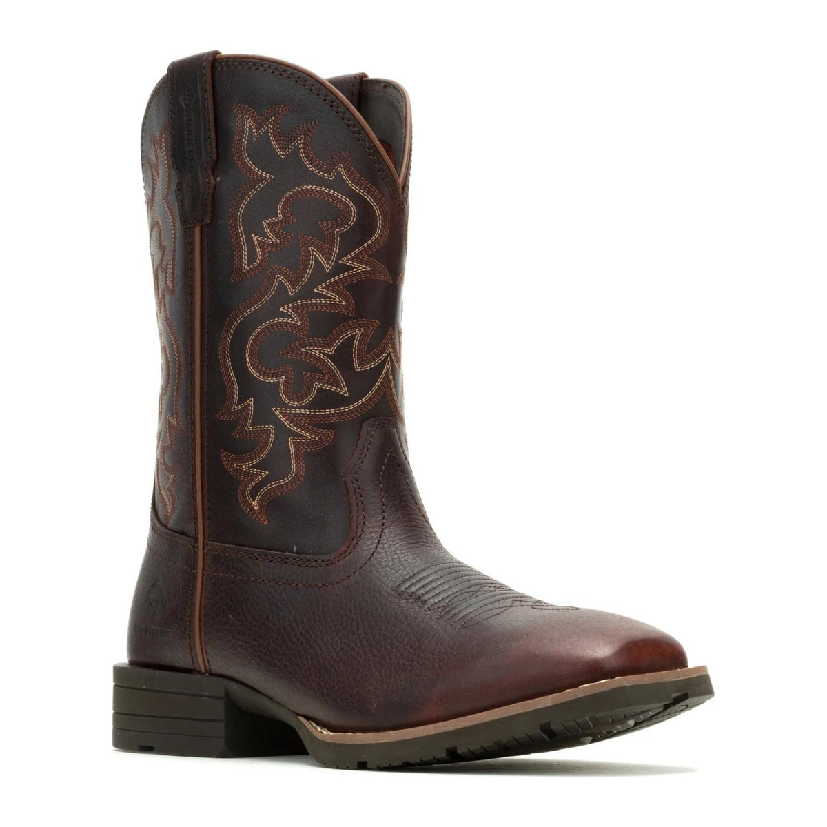 Wolverine Men's Wheatland Saddle Series Steel Toe Western Pull On Work Boot - Clove - W261130 7 / Medium / Clove - Overlook Boots