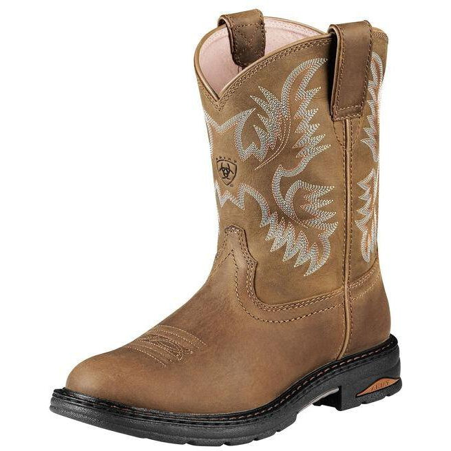 Ariat Women's Tracey 9" Composite Toe Work Boot - Dusted Brown - 10008634 6 / Medium / Brown - Overlook Boots