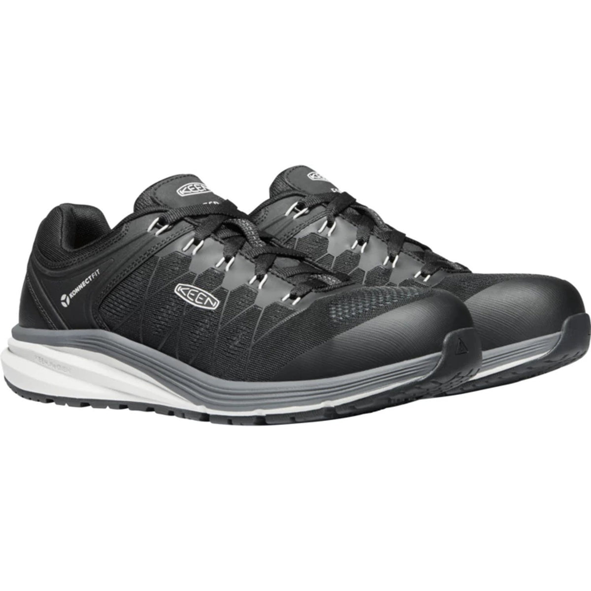 KEEN Utility Men's Vista Energy ESD Carbon-Fiber Toe Work Shoe - 1024604 7 / Medium / Vapor/Black - Overlook Boots