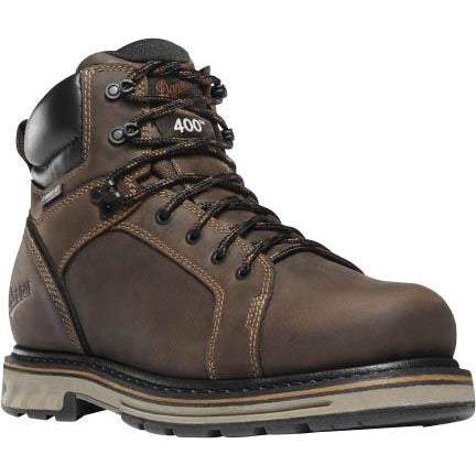 Danner Men's Steel Yard 6" Steel Toe Waterproof Work Boot - Brown - 12531 7 / Medium / Brown - Overlook Boots