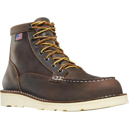 Danner Women's Bull Run 6" Moc Toe Wedge Work Boot - Brown - 15575 5 / Medium / Brown - Overlook Boots