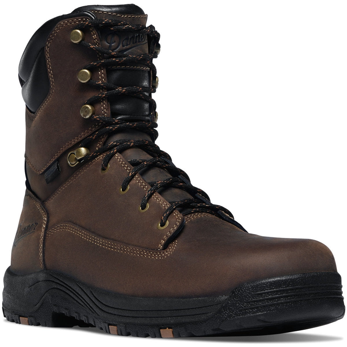 Danner Men's Caliper 8" Aluminum Toe Waterproof Lace Up Work Boot - Brown - 19459 - Overlook Boots