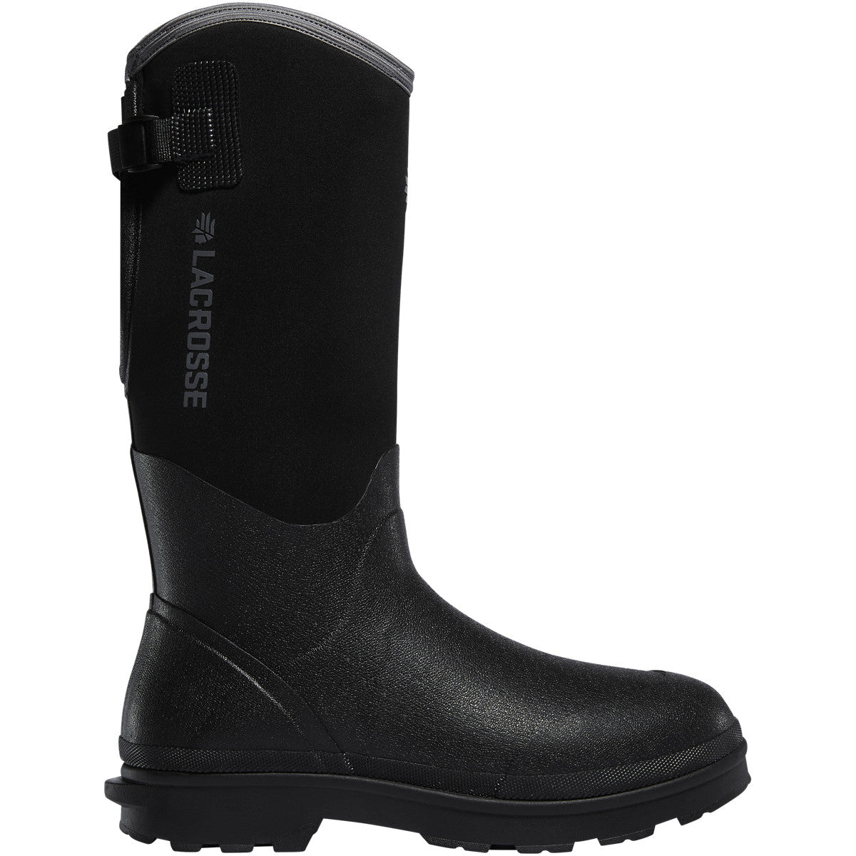 LaCrosse Men's Alpha Range 14" Composite Toe Waterproof Rubber Work Boot - Black - 248311 7 / Black - Overlook Boots