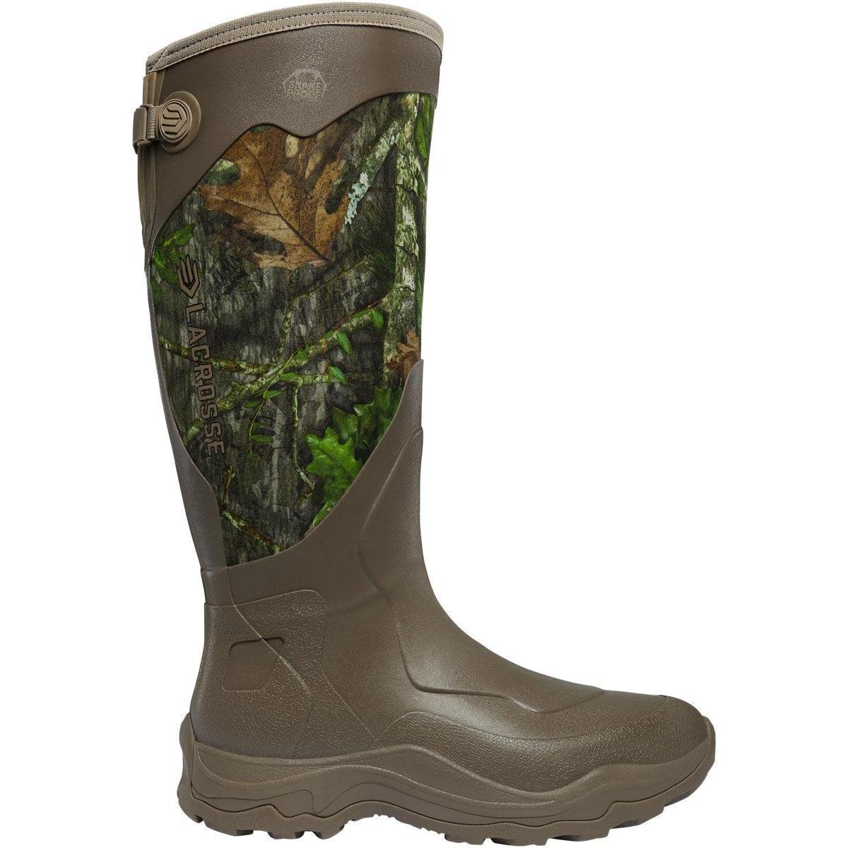 LaCrosse Men's Alpha Agility 17" Waterproof Snake Hunt Boot - NWTF Mossy Oak Obsession - 302422 6 / Medium / Mossy Oak - Overlook Boots