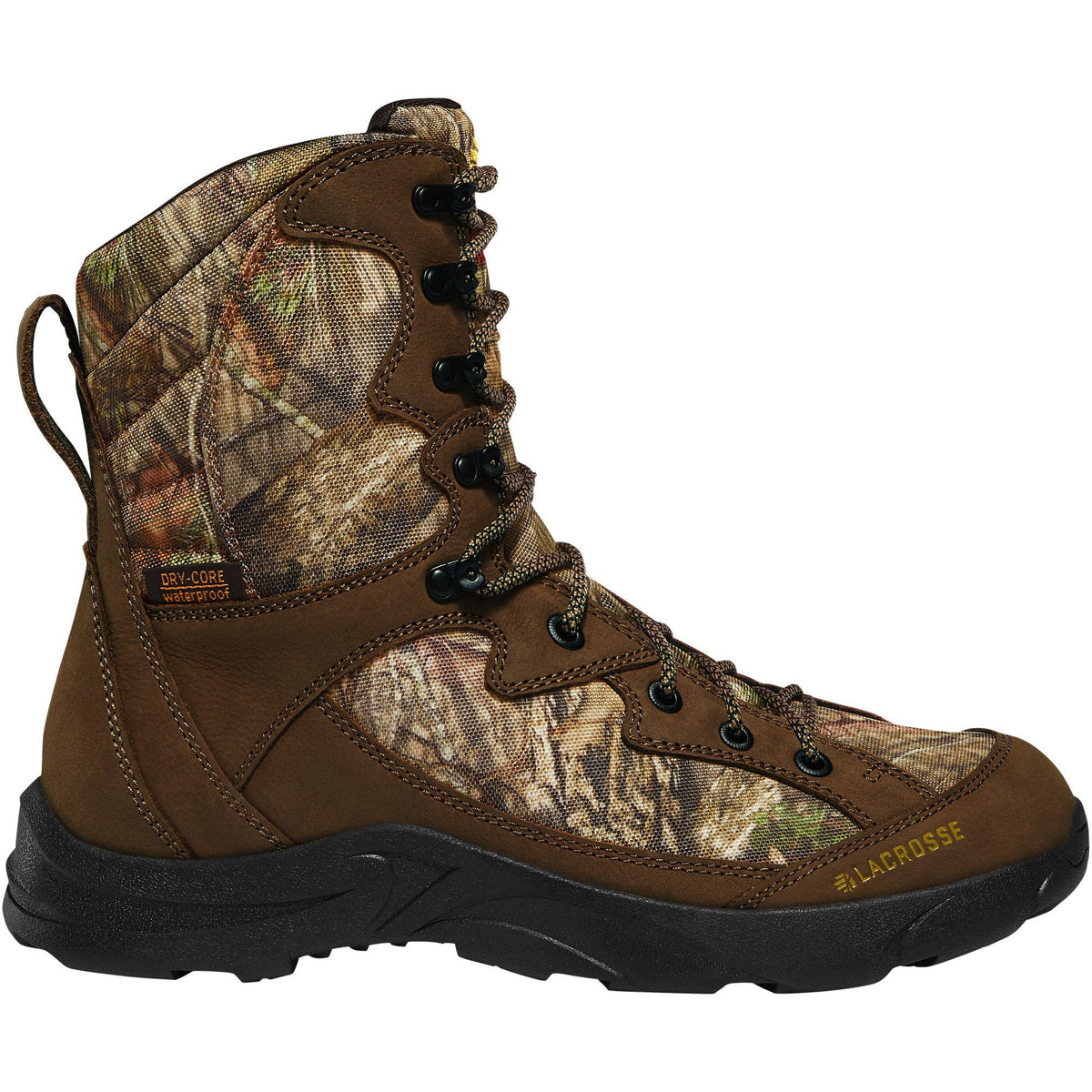 LaCrosse Men's Clear Shot 8" Mossy Oak Break-Up Country Waterproof 400G Insulated Hunt Boot - Brown - 542161 7 / Medium / Brown - Overlook Boots