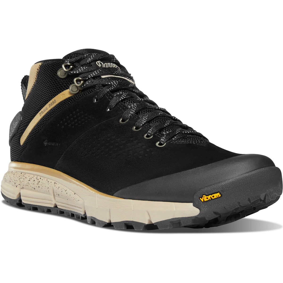 Danner Men's Trail 2650 GORE-TEX® Mid 4" Waterproof Hiking Shoe - Black - 61248 14 / Wide / Black - Overlook Boots