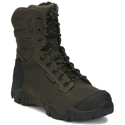 Chippewa Men's Cross Terrain 8" Composite Toe Waterproof 400G Ins Work Boot - AE5014 8 / Medium / Brown - Overlook Boots