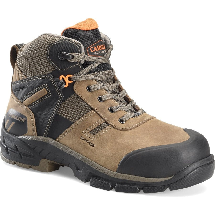 Carolina Men's Duke 5" Waterproof Composite Toe Hiker Work Shoe -Brown- CA5548 8 / Medium / Brown - Overlook Boots