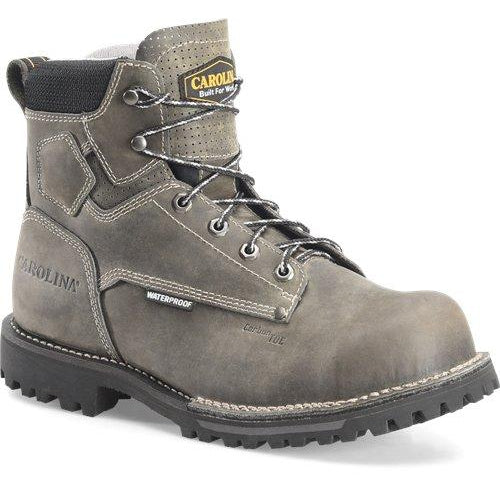Carolina Men's Pitstop 6" Composite Toe Waterproof Work Boot - Grey - CA7532 8 / Medium / Grey - Overlook Boots
