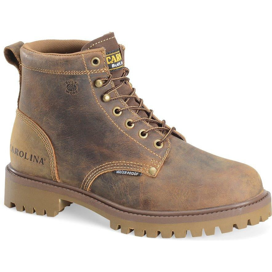 Carolina Men's Marlboro Lo 6" Steel Toe Waterproof Work Boot - Brown - CA7558 8 / Medium / Brown - Overlook Boots