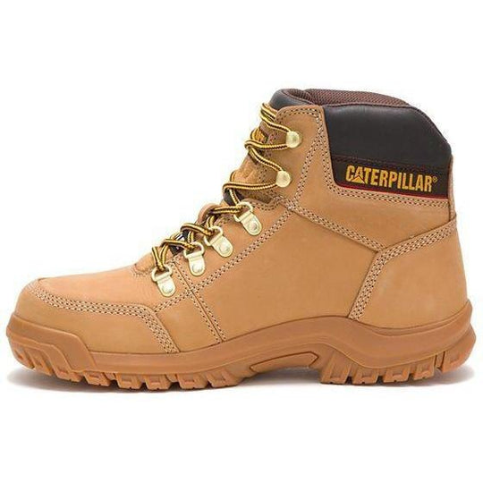 CAT Men's Outline Steel Toe Work Boot - Wheat - P90801 - Overlook Boots