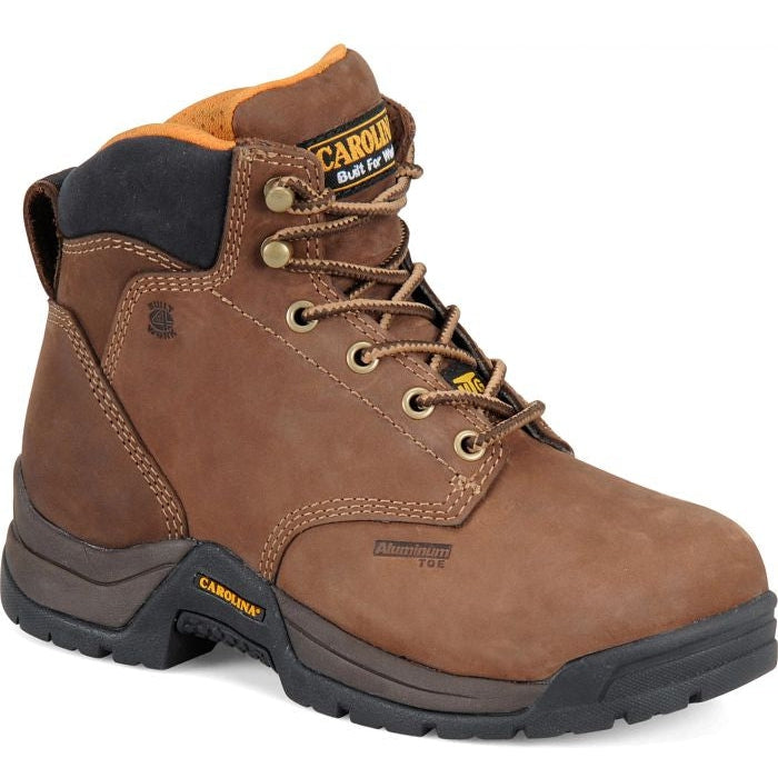 Carolina Women's Raleigh 5" Aluminum Toe Internal Metguard Work Boot - Brown - CA1428 - Overlook Boots
