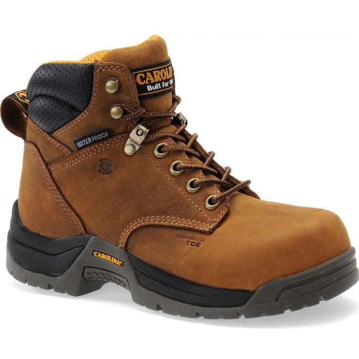 Carolina Women's Raleigh 6" Composite Toe Waterproof Slip Resistant Work Boot -Brown- CA1620 - Overlook Boots