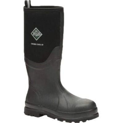 Muck Men's Chore Cool Tall Steel Toe Waterproof Work Boot - Black - CSCT-000 5 / Black - Overlook Boots