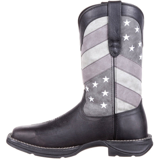 Durango Men's Rebel Faded Flag 12" Square Toe Western Boot - DDB0125 - Overlook Boots