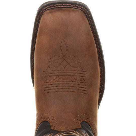 Durango Men's Rebel 12" Square Toe Pull-On Western Boot Chocolate DDB0135 - Overlook Boots