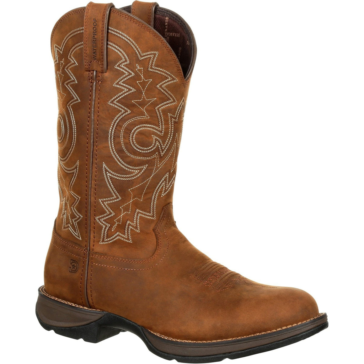 Durango Men's Rebel 12" Round Toe Waterproof Western Boot - Coyote Brown - DDB0163 7 / Medium / Brown - Overlook Boots