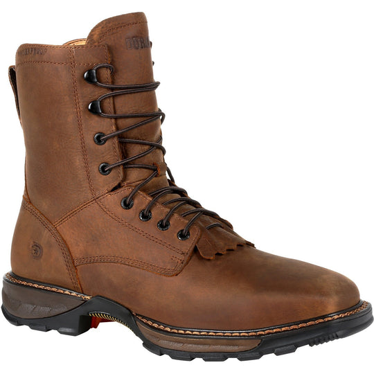 Durango Men's Maverick XP Lacer 8" Steel Toe Waterproof Work Boot - DDB0267 7 / Medium / Brown - Overlook Boots