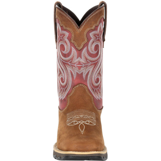 Durango Women's Lady Rebel 10" Square Toe Western Boot- Rusty Red- DRD0349 - Overlook Boots