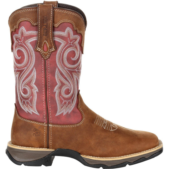 Durango Women's Lady Rebel 10" Square Toe Western Boot- Rusty Red- DRD0349 - Overlook Boots